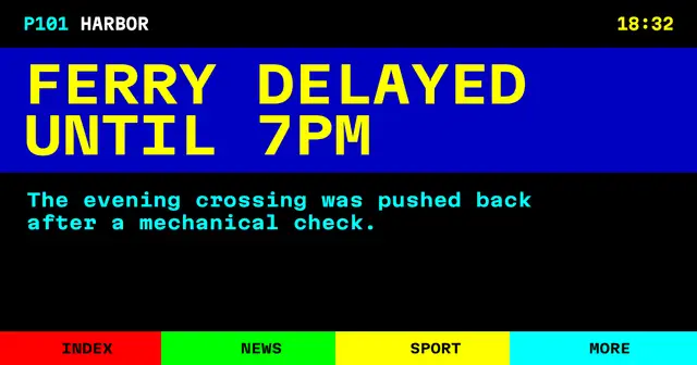 Preview of the News bulletin template